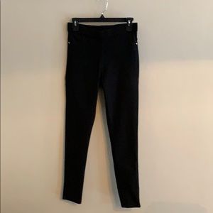 Woman’s black stretch pants